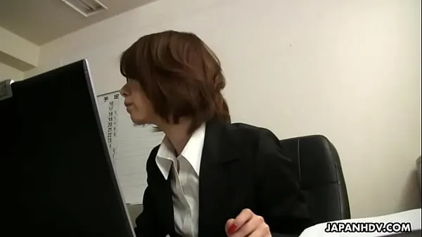 Tabung klip Asian office lady Tsubaki face sitting the sissy dude besar