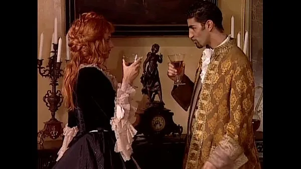 Tabung klip Redhead noblewoman banged in historical dress besar