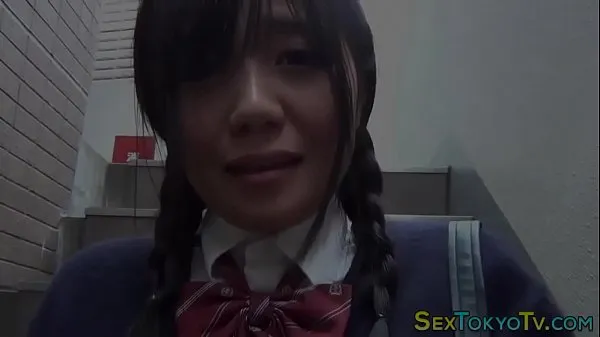 Tabung klip Japanese teen flashing besar