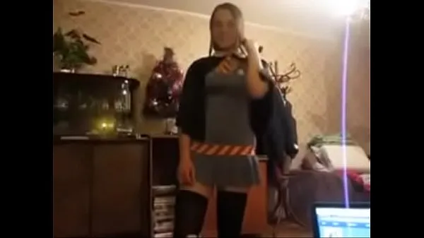 Nagy Horny girl with a witch dress fucked klipcső