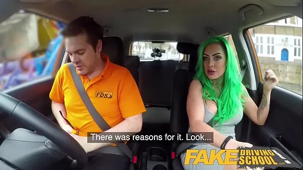 큰 Fake Driving School Busty learner is wet and horny for instructors cock 클립 튜브