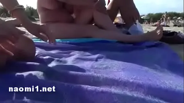 Grote public beach cap agde by naomi slut clipsbuis