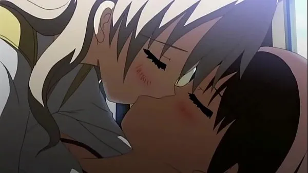 Big Yuri anime kiss compilation clips Tube