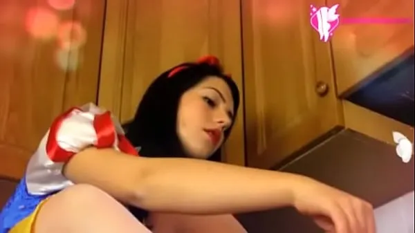 Big Snow White smelly feet in stockings clips Tube