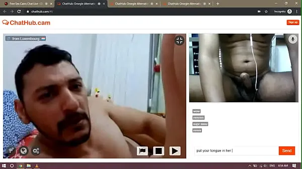 Μεγάλος σωλήνας κλιπ Man eats pussy on webcam