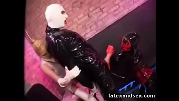 Tubo de Latex Angel and latex demon group fetish clips grandes