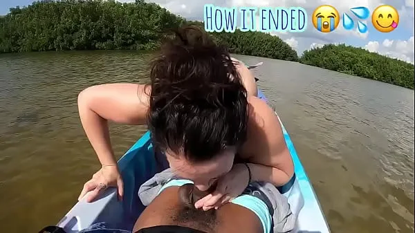Big Mandi May sucks tour guide and he knocks her in the water clips Tube