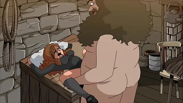Big Fat man destroys teen pussy (Hagrid and Hermione clips Tube