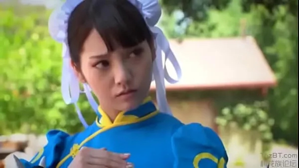 Ống Chun li cosplay interracial clip lớn