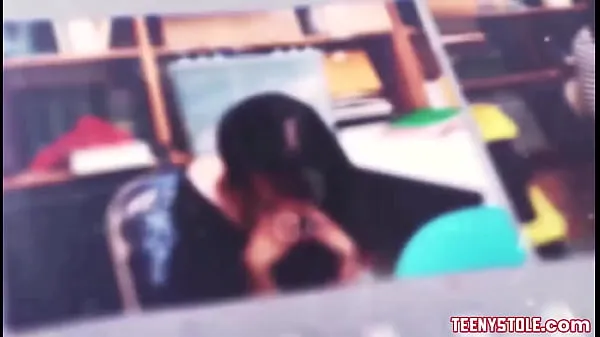 Tabung klip Cute Teen Shoplifter Natalie Porkman Rough Fucked By Officer besar
