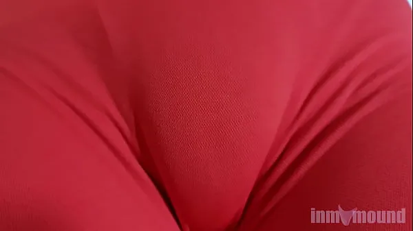 Nagy Part 2 - Trying on new Leggings like a youtuber. In part 1 I couldn't resist showing my pussy, in this one, I just showed my pussy mound through my tight pants klipcső
