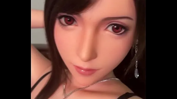 Tabung klip FF7 Remake Tifa Lockhart Sex Doll Super Realistic Silicone besar