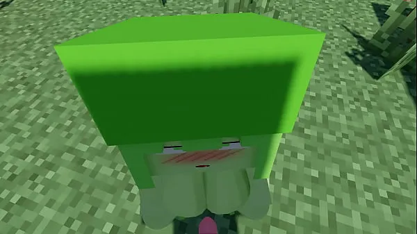 Tabung klip Slime Girl ~Sex~ -Minecraft besar