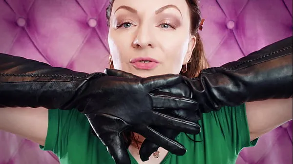 大きな ASMR: my VERY old vegan-leather gloves (Arya Grander) SFW sounding fetish video クリップ チューブ