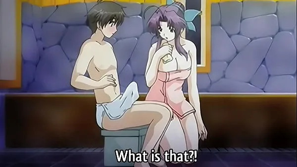 Step Mom gives a Bath to her 18yo Step Son - Hentai Uncensored [Subtitled Tiub klip besar