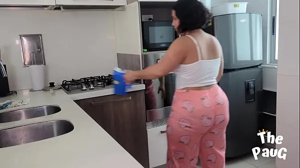 Big Fucking with my roommate in the kitchen clips Tube